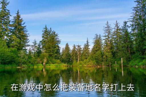 在游戏中怎么把装备地名字打上去