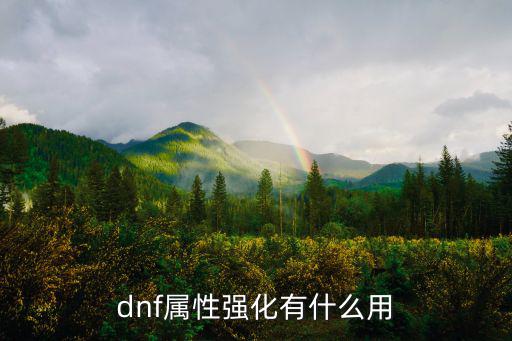 dnf主要提升什么属性，dnf属性强化有什么用