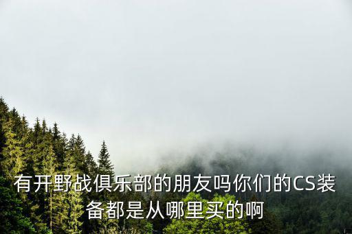 在哪里买cs游戏装备，想跟几个小伙计玩一场真人CS游戏哪里可以买到合适的装备