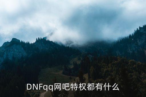 dnf网吧特权是什么属性，dnf网吧特权是什么