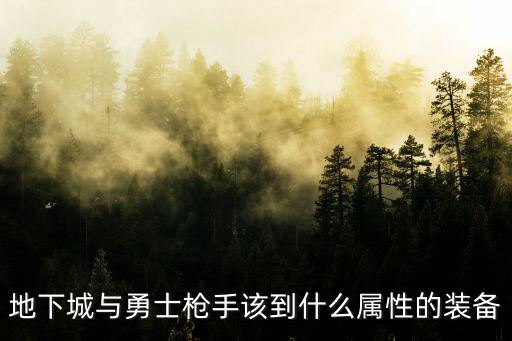 dnf打枪手用什么属性，地下城与勇士枪手该到什么属性的装备