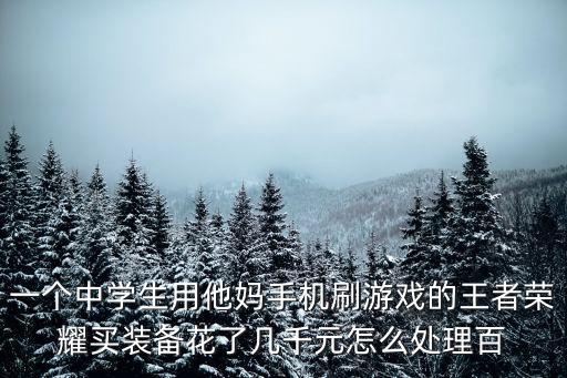 买游戏装备花了多少，你们玩网络游戏都买过什么装备一共花了多少人民币