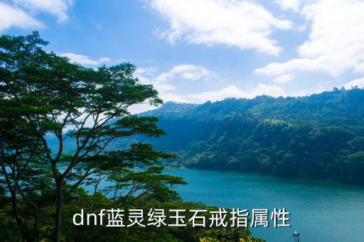 dnf戒指都什么属性，dnf蓝灵绿玉石戒指属性