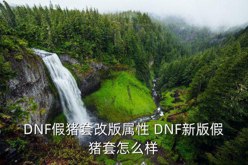 DNF假猪套改版属性 DNF新版假猪套怎么样