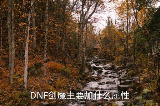 dnf剑魔主要怼什么属性，DNF剑魔主要加什么属性