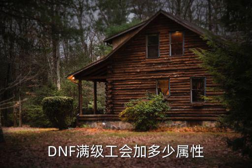 DNF满级工会加多少属性