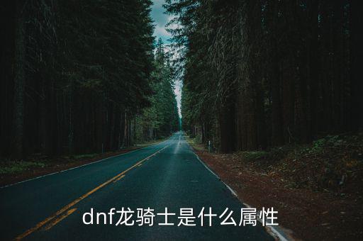 dnf龙骑士属于什么属性，DNF龙骑士属性怎么样啊12能用到多少级啊