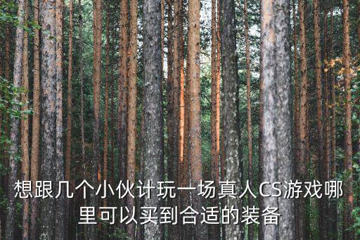 想跟几个小伙计玩一场真人CS游戏哪里可以买到合适的装备
