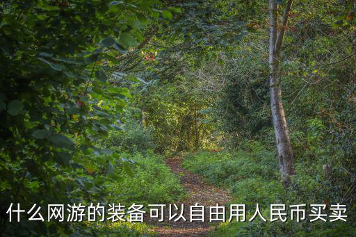 什么网游的装备可以自由用人民币买卖
