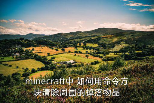 minecraft中 如何用命令方块清除周围的掉落物品