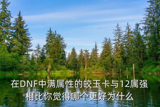 dnf什么卡片属性最好，在DNF中满属性的皎玉卡与12属强相比你觉得哪个更好为什么