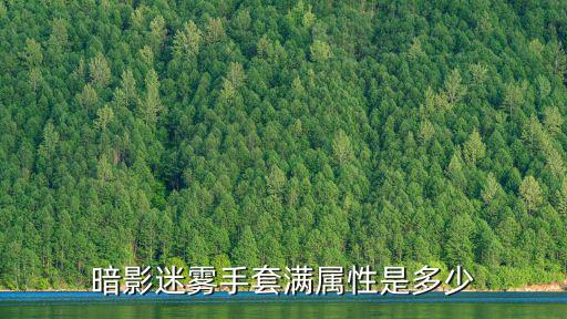 暗影迷雾手套满属性是多少