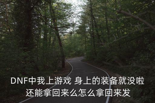 DNF中我上游戏 身上的装备就没啦 还能拿回来么怎么拿回来发
