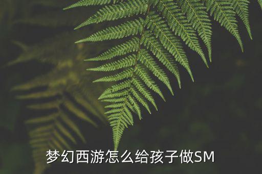 梦幻西游怎么给孩子做SM