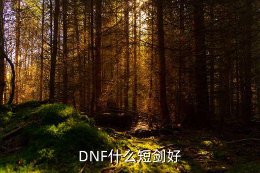 DNF什么短剑好