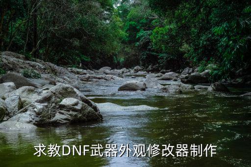 求教DNF武器外观修改器制作