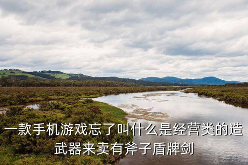 一款手机游戏忘了叫什么是经营类的造武器来卖有斧子盾牌剑