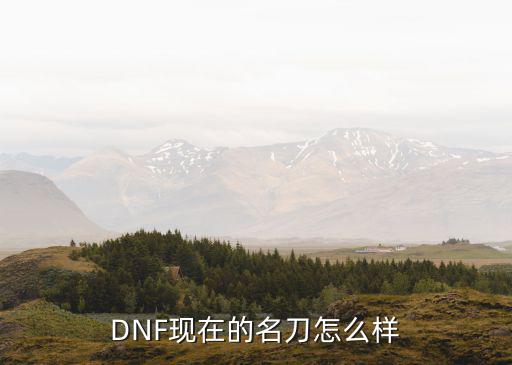 dnf名刀配什么属性，DNF现在的名刀怎么样