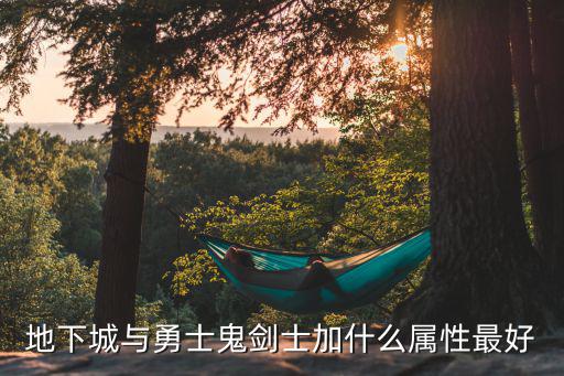 dnf鬼剑士选什么属性，地下城与勇士鬼剑士加什么属性最好