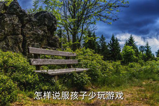 怎样说服孩子少玩游戏