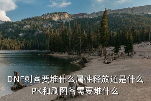 DNF刺客要堆什么属性释放还是什么PK和刷图各需要堆什么