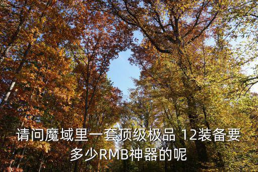 请问魔域里一套顶级极品 12装备要多少RMB神器的呢