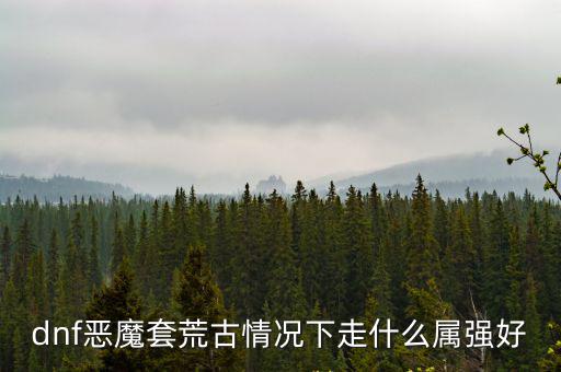 dnf恶魔套荒古情况下走什么属强好