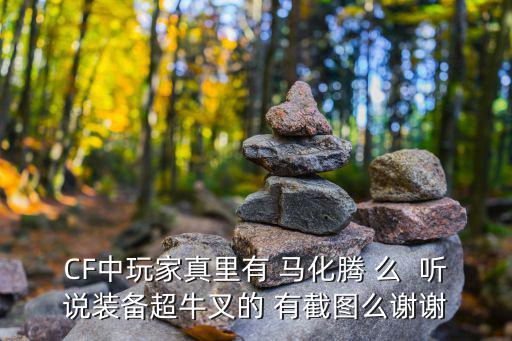马化腾游戏装备怎么样，玩CF不买装备马化腾挣钱吗