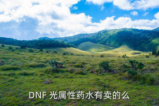 DNF 光属性药水有卖的么