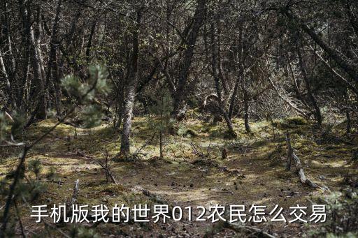 农民世界游戏装备怎么抛售，我的世界手机版0140村民怎么交易 村民交易介绍