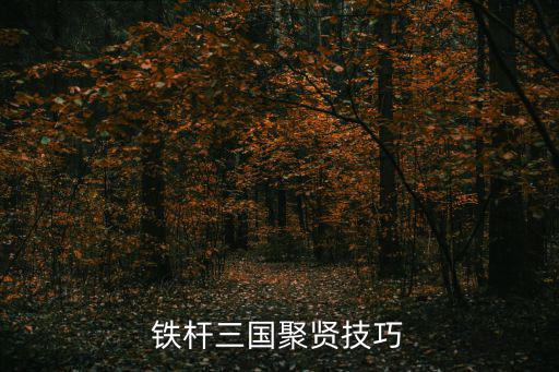 铁杆三国聚贤技巧