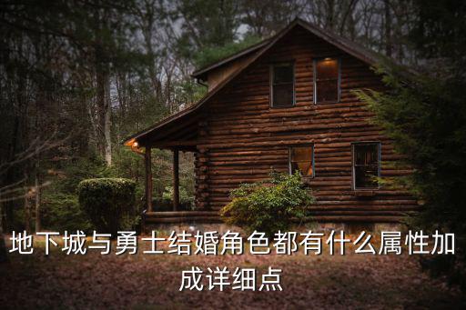 dnf结婚之后有什么属性，地下城与勇士结婚角色都有什么属性加成详细点