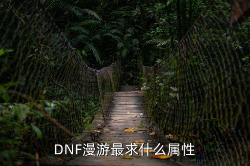 dnf 男漫游堆什么属性，DNF漫游堆什么