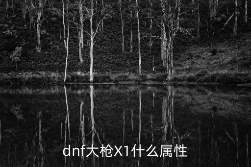 dnf大枪X1什么属性