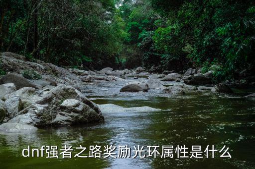 dnf强者之路奖励光环属性是什么