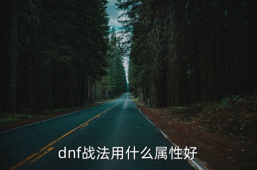 dnf战法用什么属性好