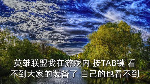 英雄联盟我在游戏内 按TAB键 看不到大家的装备了 自己的也看不到