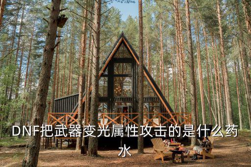 DNF把武器变光属性攻击的是什么药水