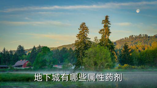 地下城有哪些属性药剂