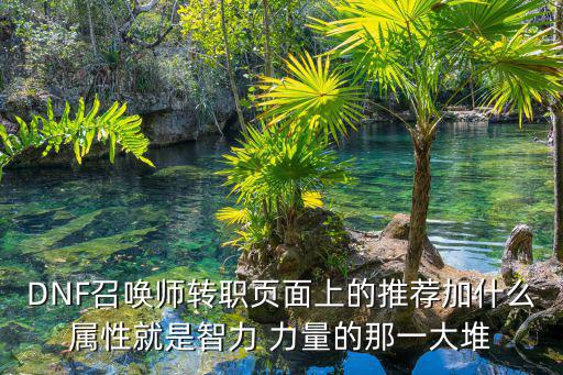 DNF召唤师转职页面上的推荐加什么属性就是智力 力量的那一大堆