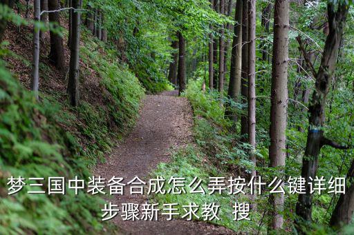 梦三国中装备合成怎么弄按什么键详细步骤新手求教 搜