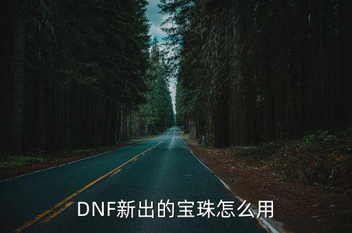 DNF新出的宝珠怎么用