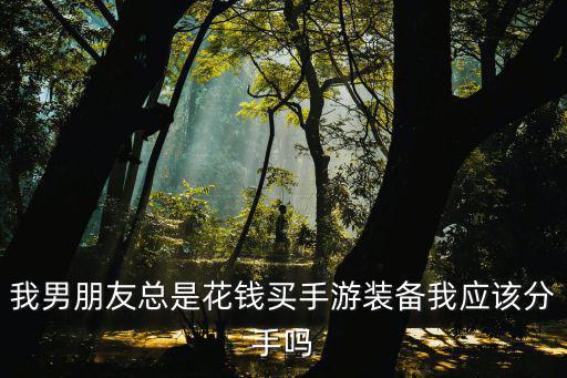 我男朋友总是花钱买手游装备我应该分手吗