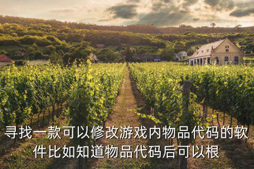 手机游戏装备代码怎么修改，知道了游戏的物品代码请问怎么用