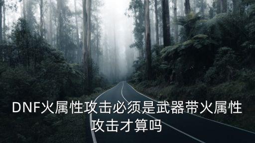 dnf不知火什么属性攻击，DNF火属性攻击