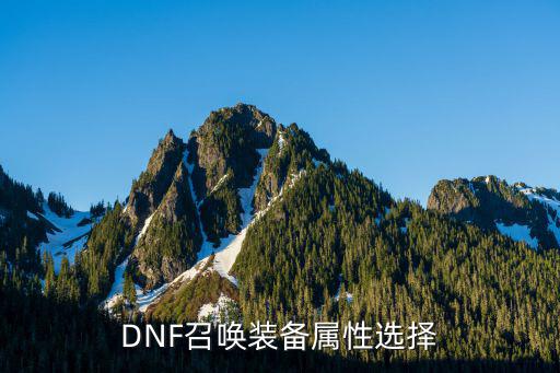 dnf 召唤堆什么属性好，DNF召唤纯刷图加点和时装属性选择