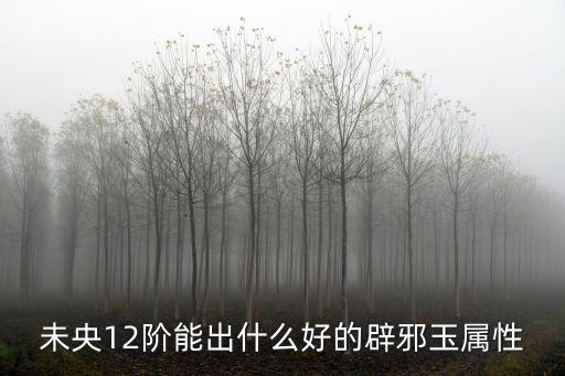 未央12阶能出什么好的辟邪玉属性