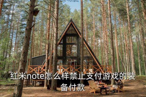 红米note怎么样禁止支付游戏的装备付款