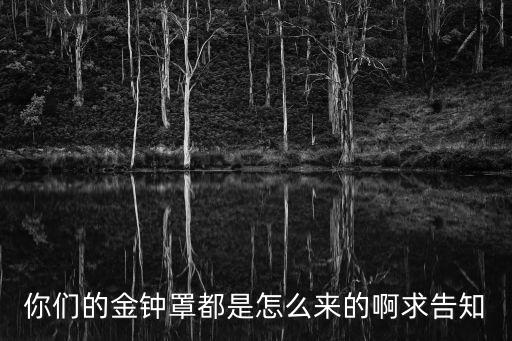 你们的金钟罩都是怎么来的啊求告知