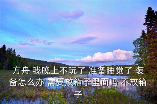 方舟 我晚上不玩了 准备睡觉了 装备怎么办 需要放箱子里面吗 不放箱子
